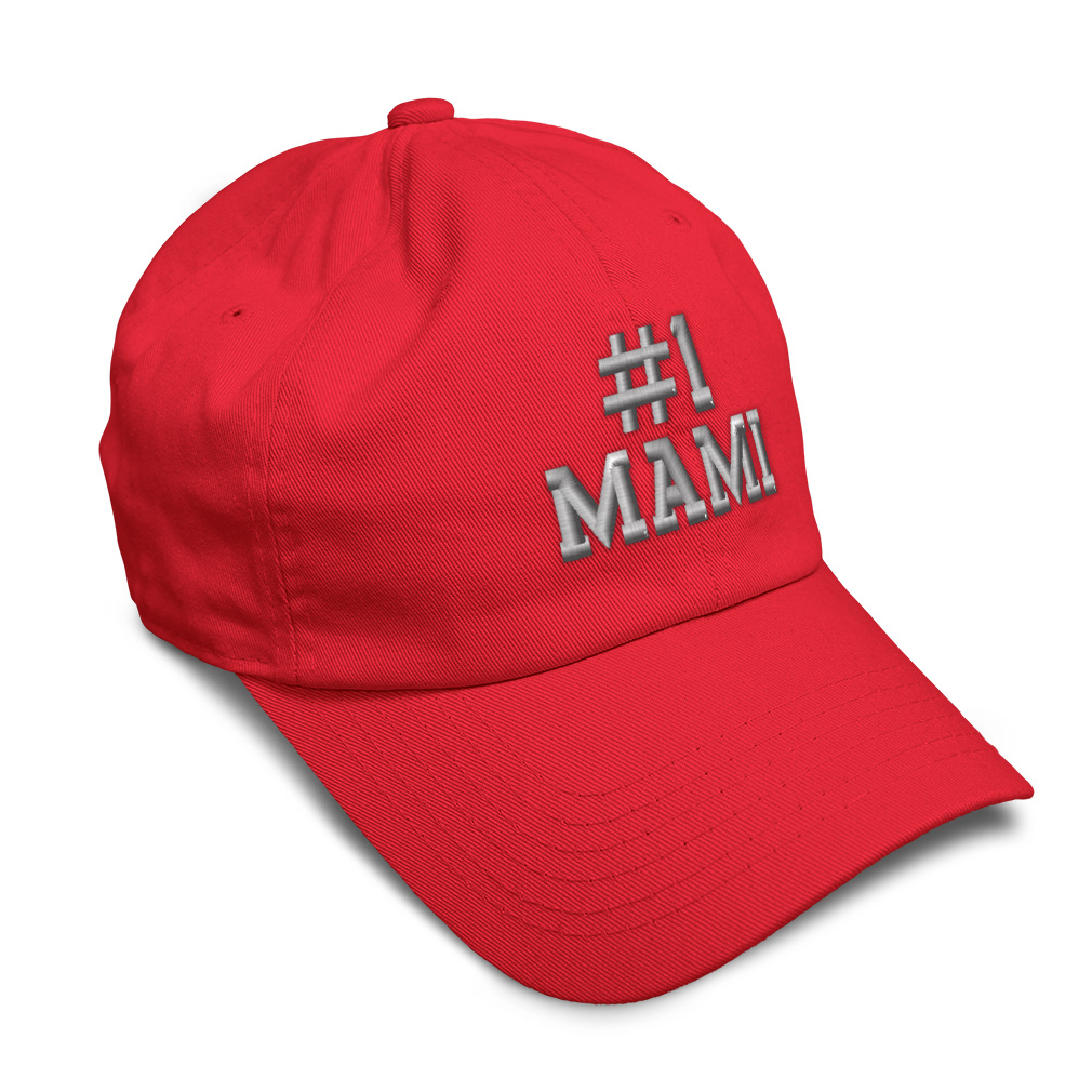 Twill Cotton Soft Women Baseball Cap Number #1 Mami Embroidery Dad Hats for Men - Picture 30 of 55