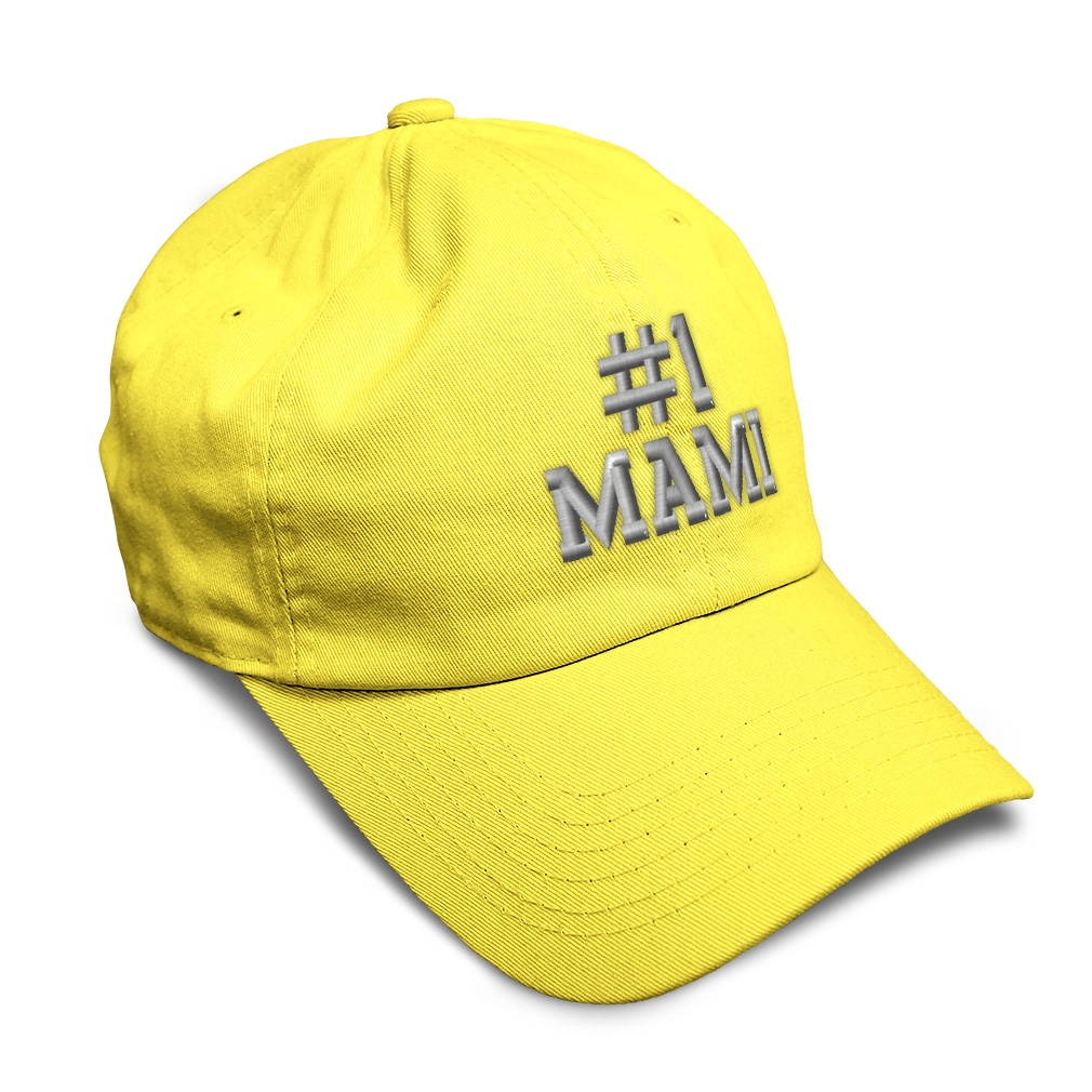 Twill Cotton Soft Women Baseball Cap Number #1 Mami Embroidery Dad Hats for Men - Picture 36 of 55
