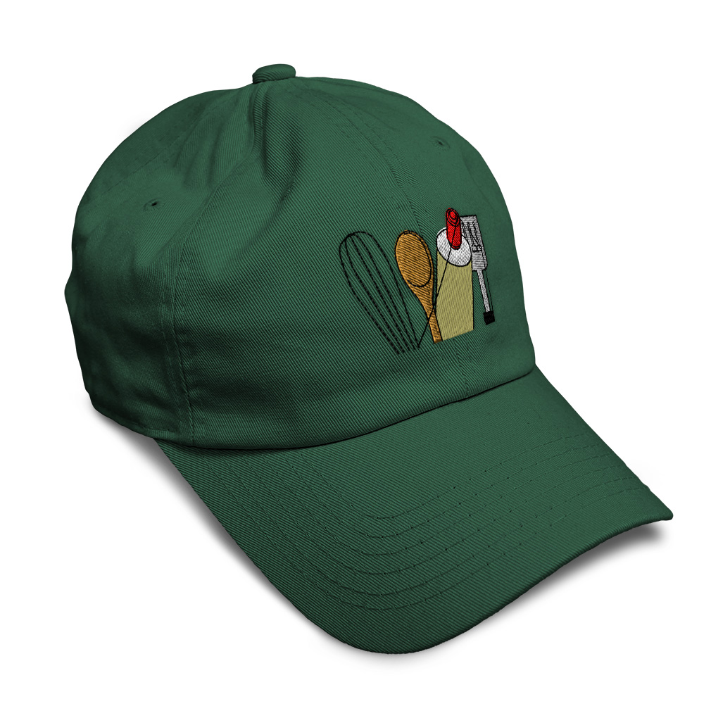 Soft Women Baseball Cap Chef Cooking Topper Utensils Embroidery Dad Hats for Men - Picture 12 of 55