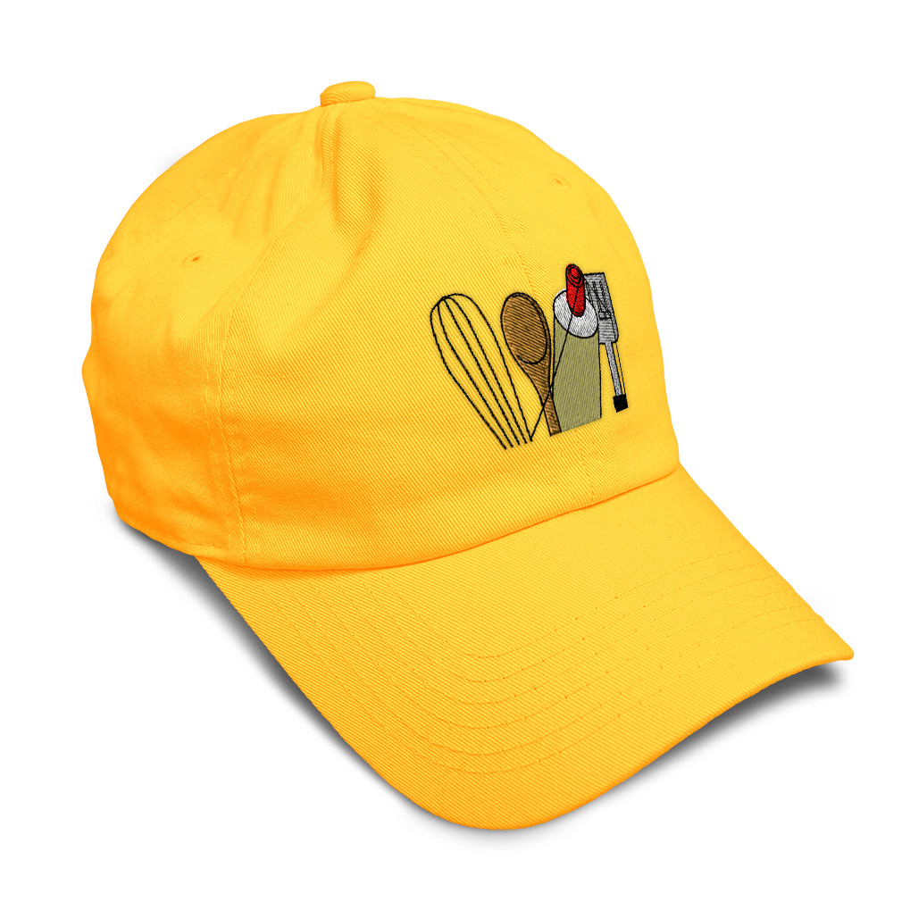 Soft Women Baseball Cap Chef Cooking Topper Utensils Embroidery Dad Hats for Men - Picture 50 of 55