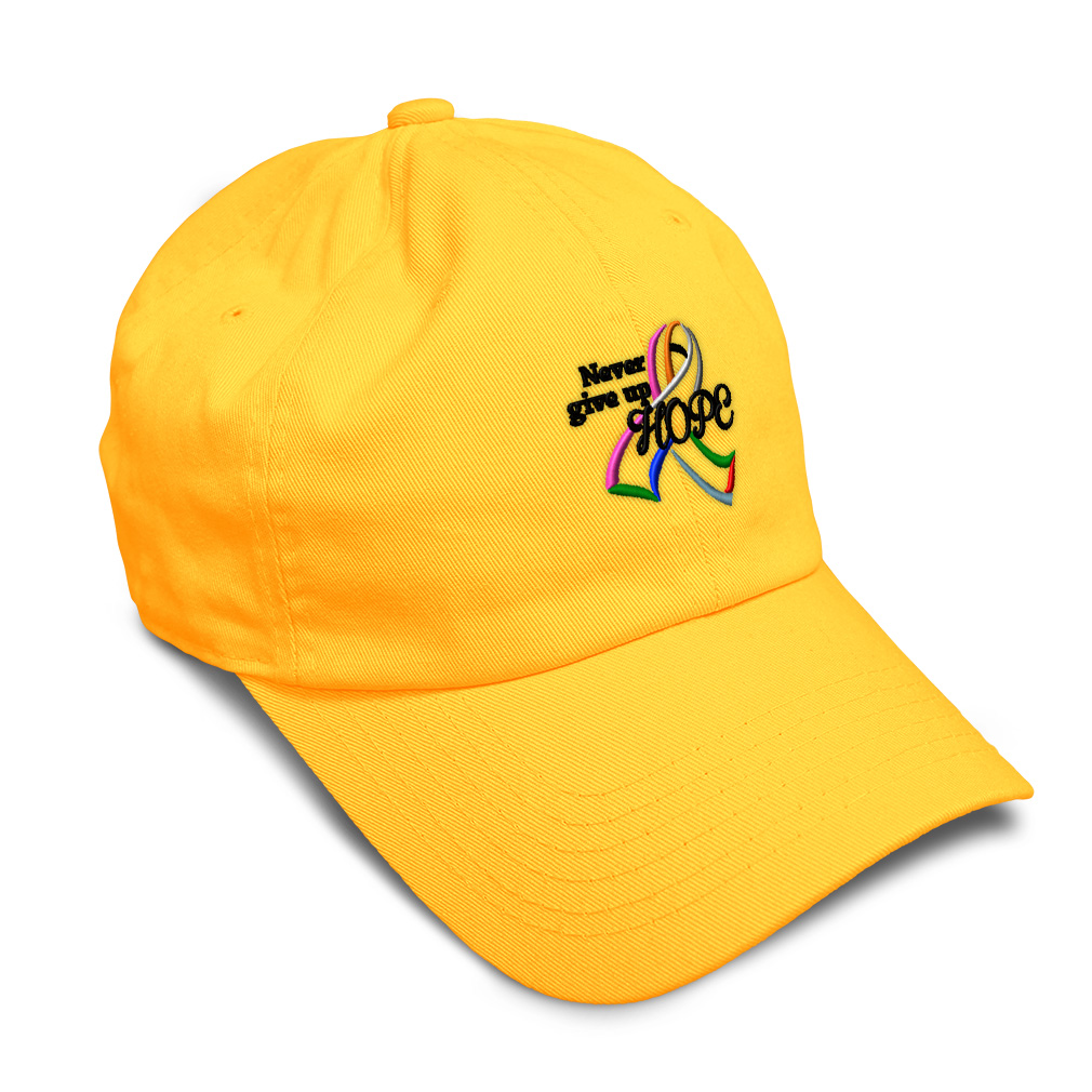 Soft Women Baseball Cap Color Cancer Ribbon Hope Embroidery Dad Hats for Men - Picture 50 of 55