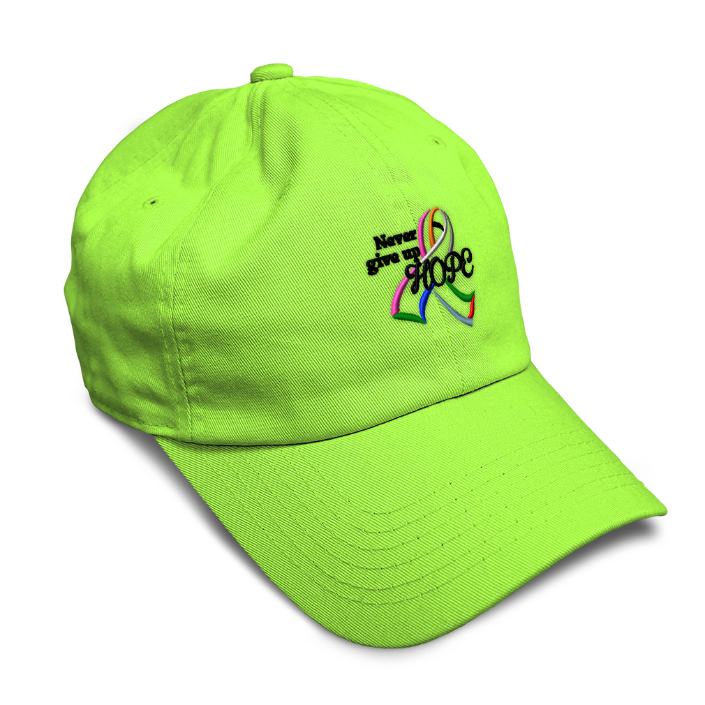Soft Women Baseball Cap Color Cancer Ribbon Hope Embroidery Dad Hats for Men - Picture 52 of 55