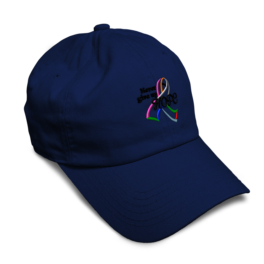 Soft Women Baseball Cap Color Cancer Ribbon Hope Embroidery Dad Hats for Men - Picture 24 of 55