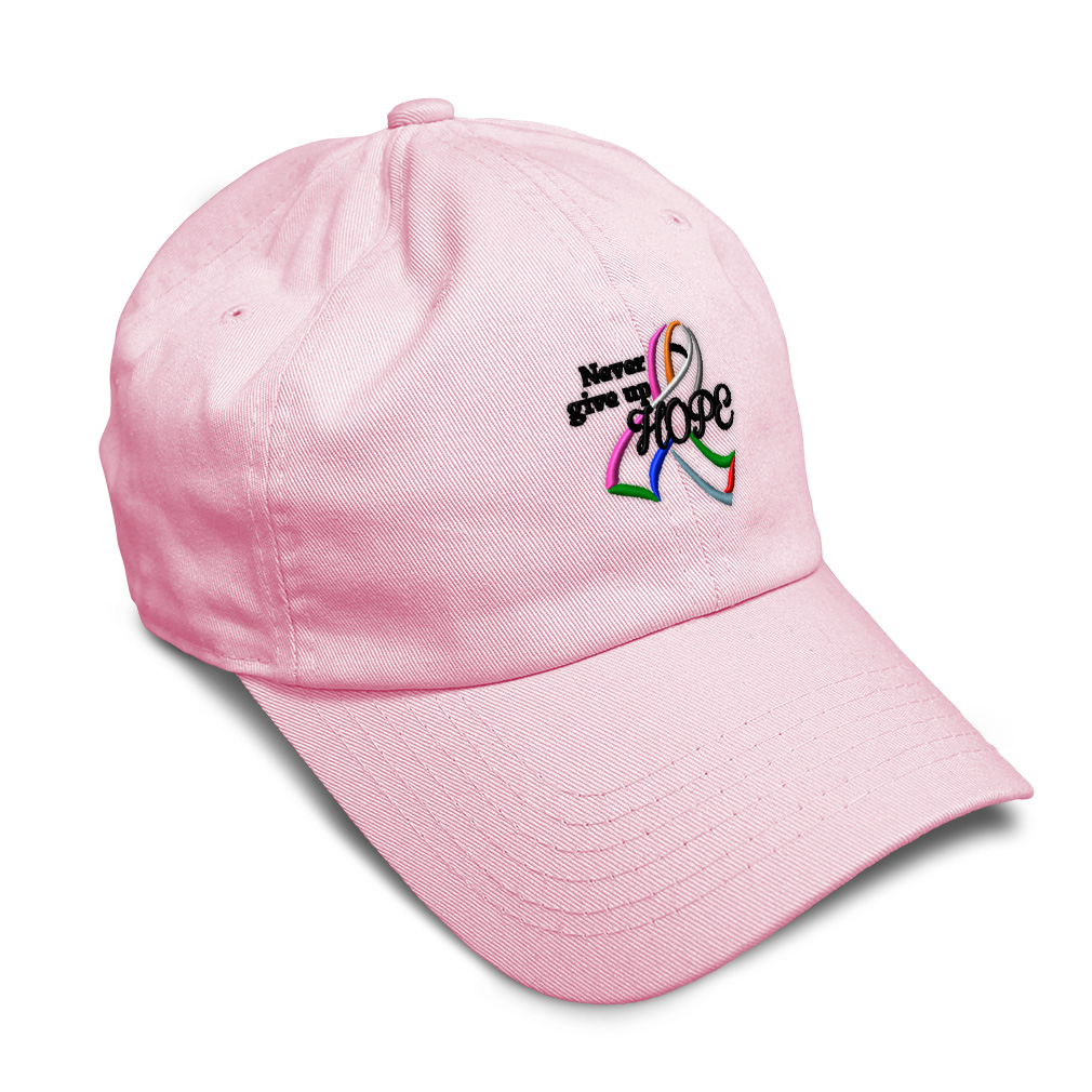 Soft Women Baseball Cap Color Cancer Ribbon Hope Embroidery Dad Hats for Men - Picture 34 of 55