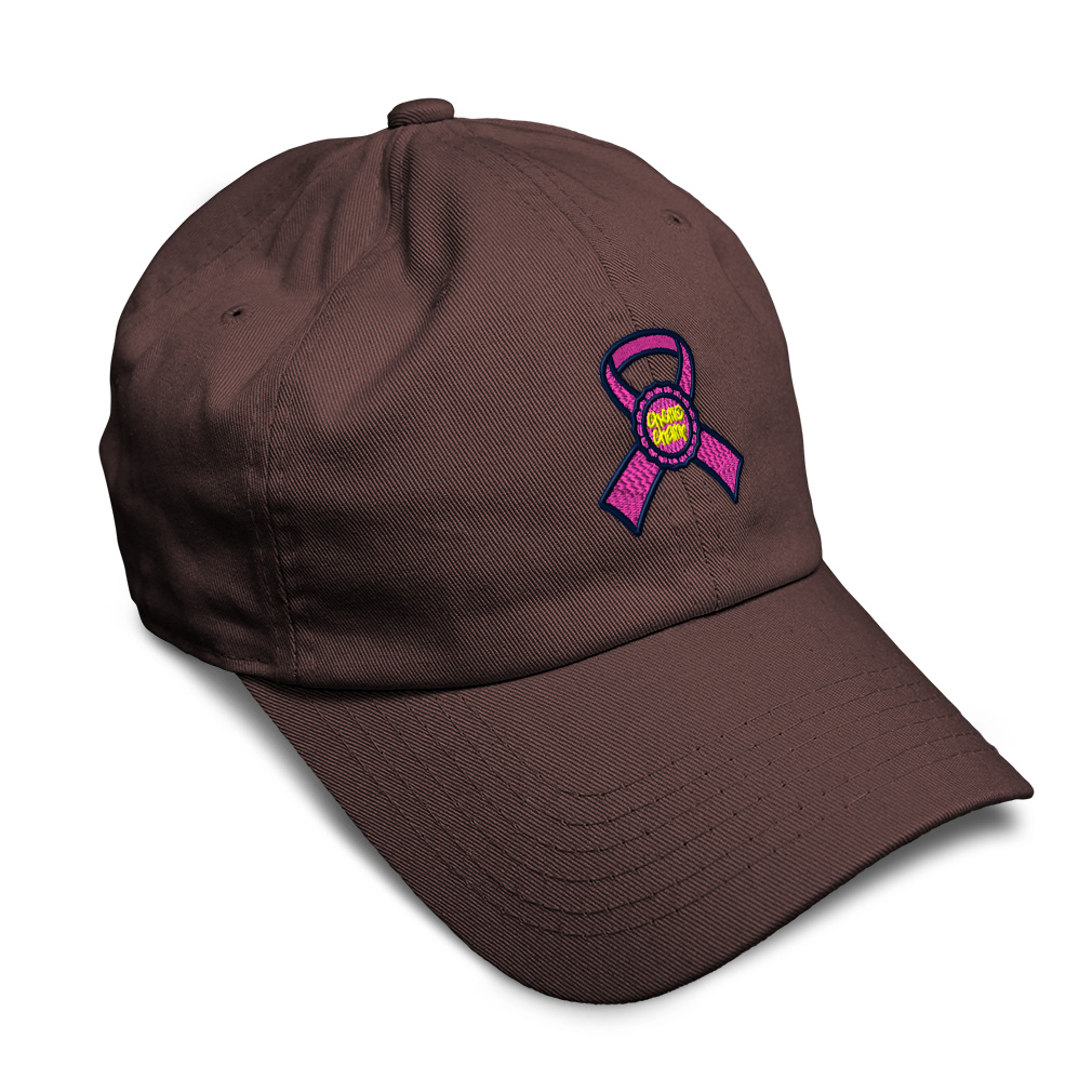 Soft Women Baseball Cap Cancer Chemo Champ Ribbon Embroidery Dad Hats for Men - Picture 10 of 55