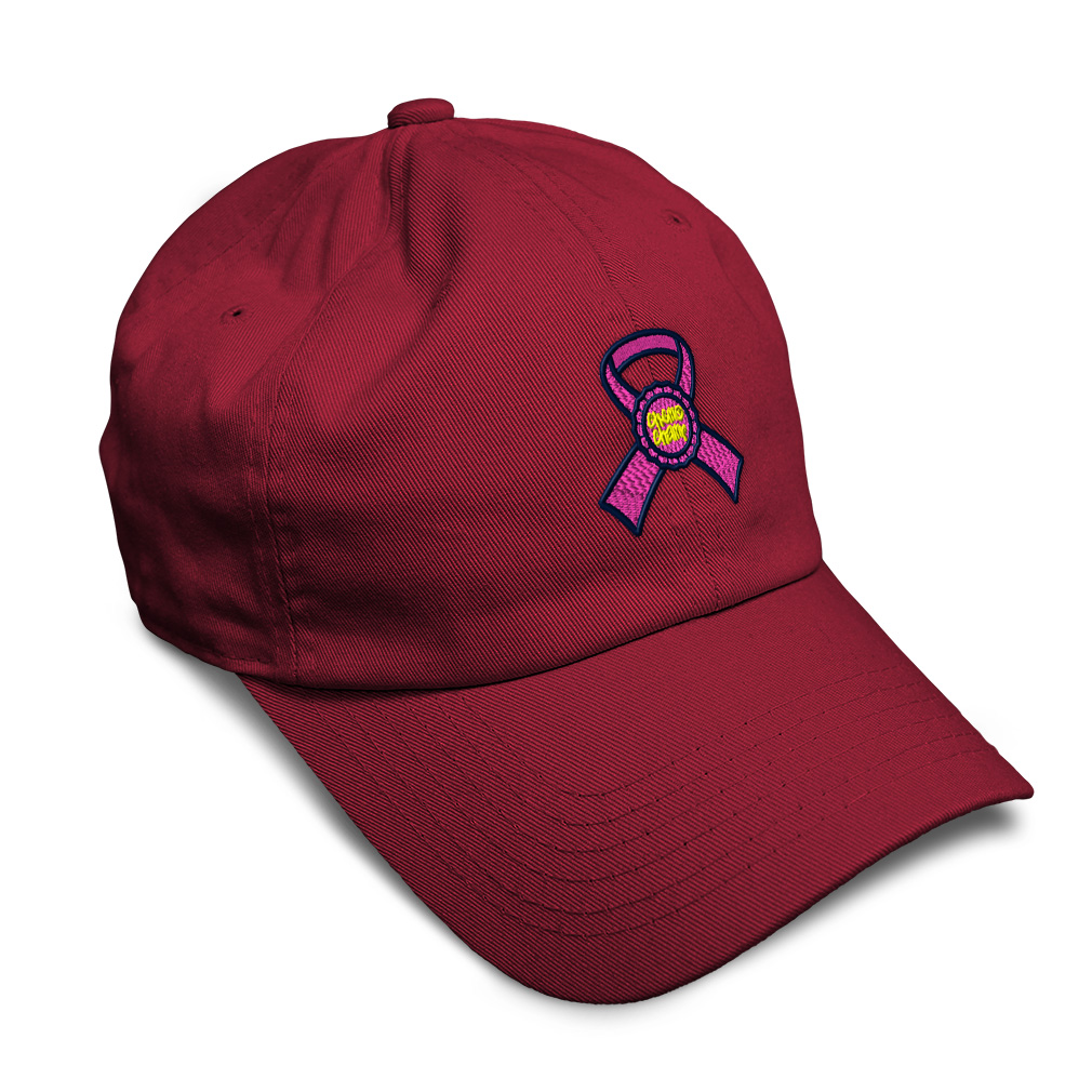 Soft Women Baseball Cap Cancer Chemo Champ Ribbon Embroidery Dad Hats for Men - Picture 38 of 55