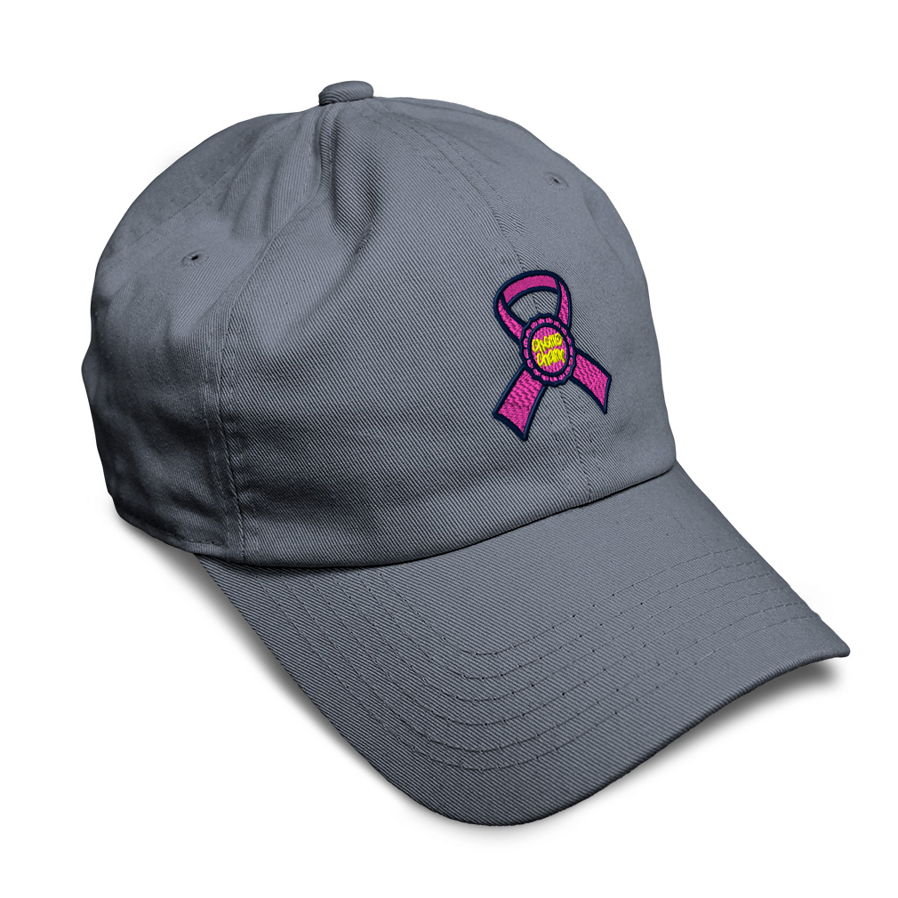 Soft Women Baseball Cap Cancer Chemo Champ Ribbon Embroidery Dad Hats for Men - Picture 40 of 55