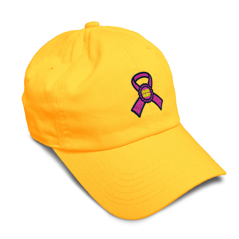 Soft Women Baseball Cap Cancer Chemo Champ Ribbon Embroidery Dad Hats for Men - Picture 50 of 55