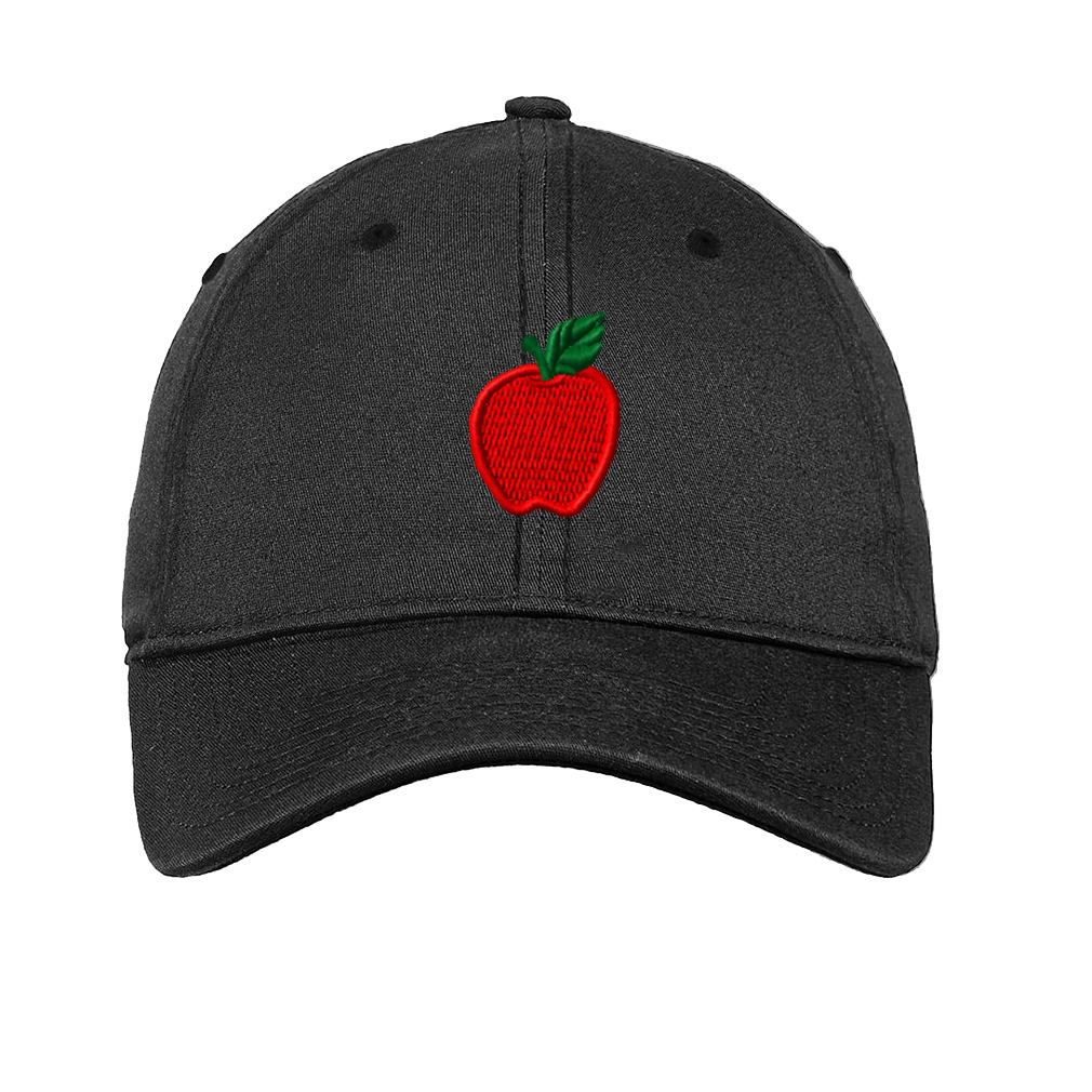 Soft Women Baseball Cap Red Apple 