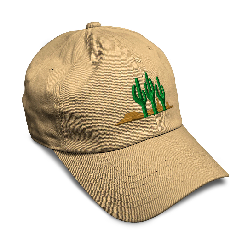Soft Women Baseball Cap West Cactus Embroidery Dad Hats for Men Buckle Closure - Picture 18 of 55