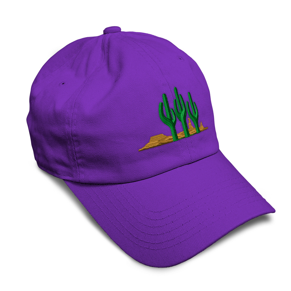 Soft Women Baseball Cap West Cactus Embroidery Dad Hats for Men Buckle Closure - Picture 28 of 55