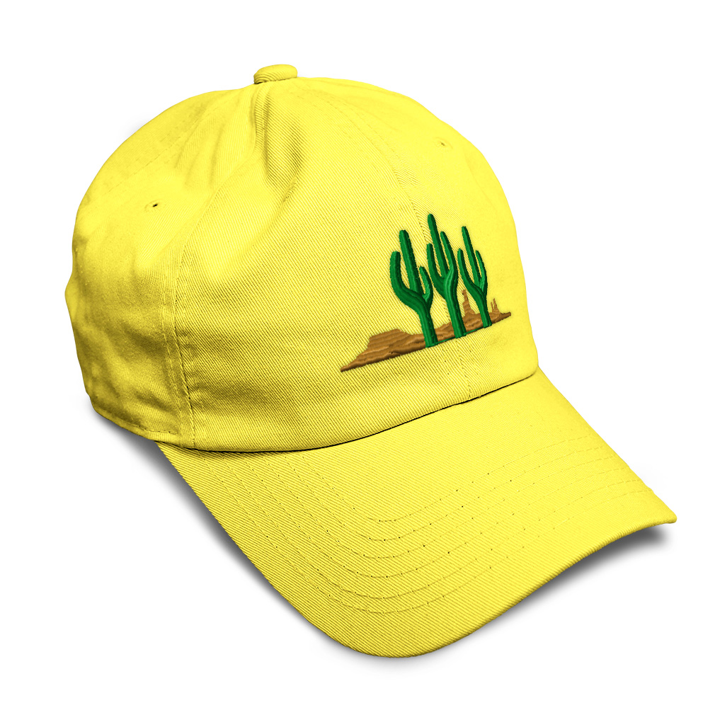 Soft Women Baseball Cap West Cactus Embroidery Dad Hats for Men Buckle Closure - Picture 36 of 55