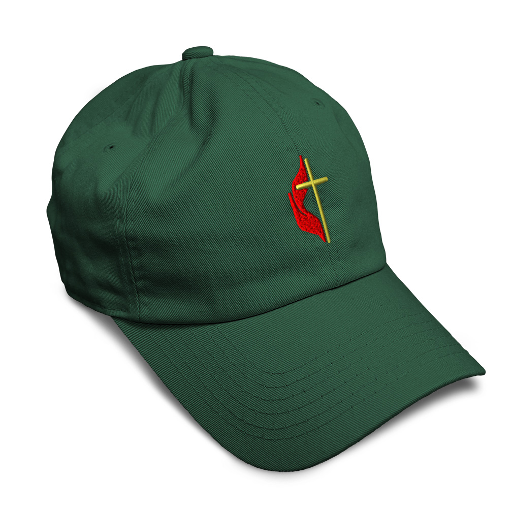 Soft Women Baseball Cap Methodist Embroidery Dad Hats for Men Buckle Closure - Picture 12 of 55