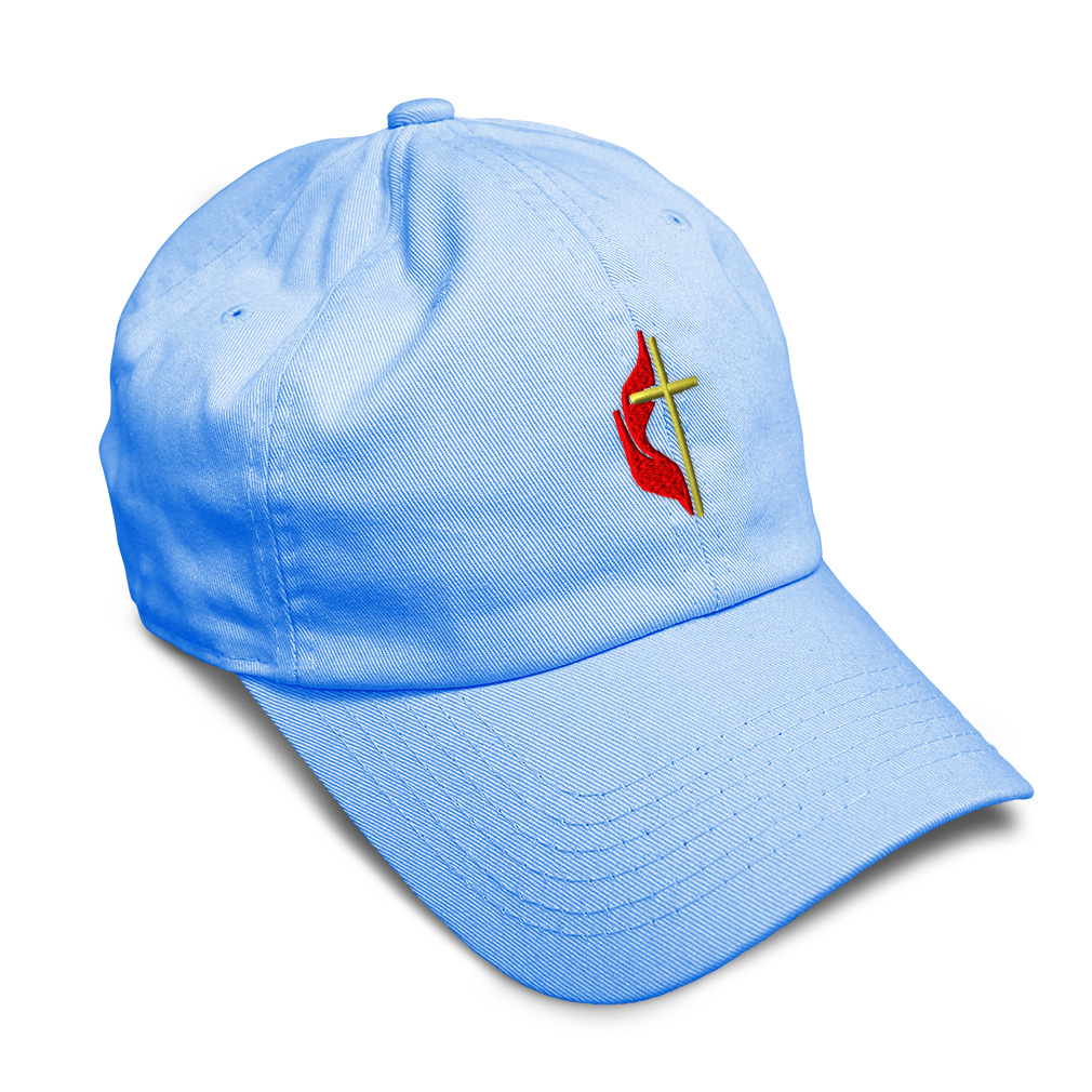 Soft Women Baseball Cap Methodist Embroidery Dad Hats for Men Buckle Closure - Picture 22 of 55