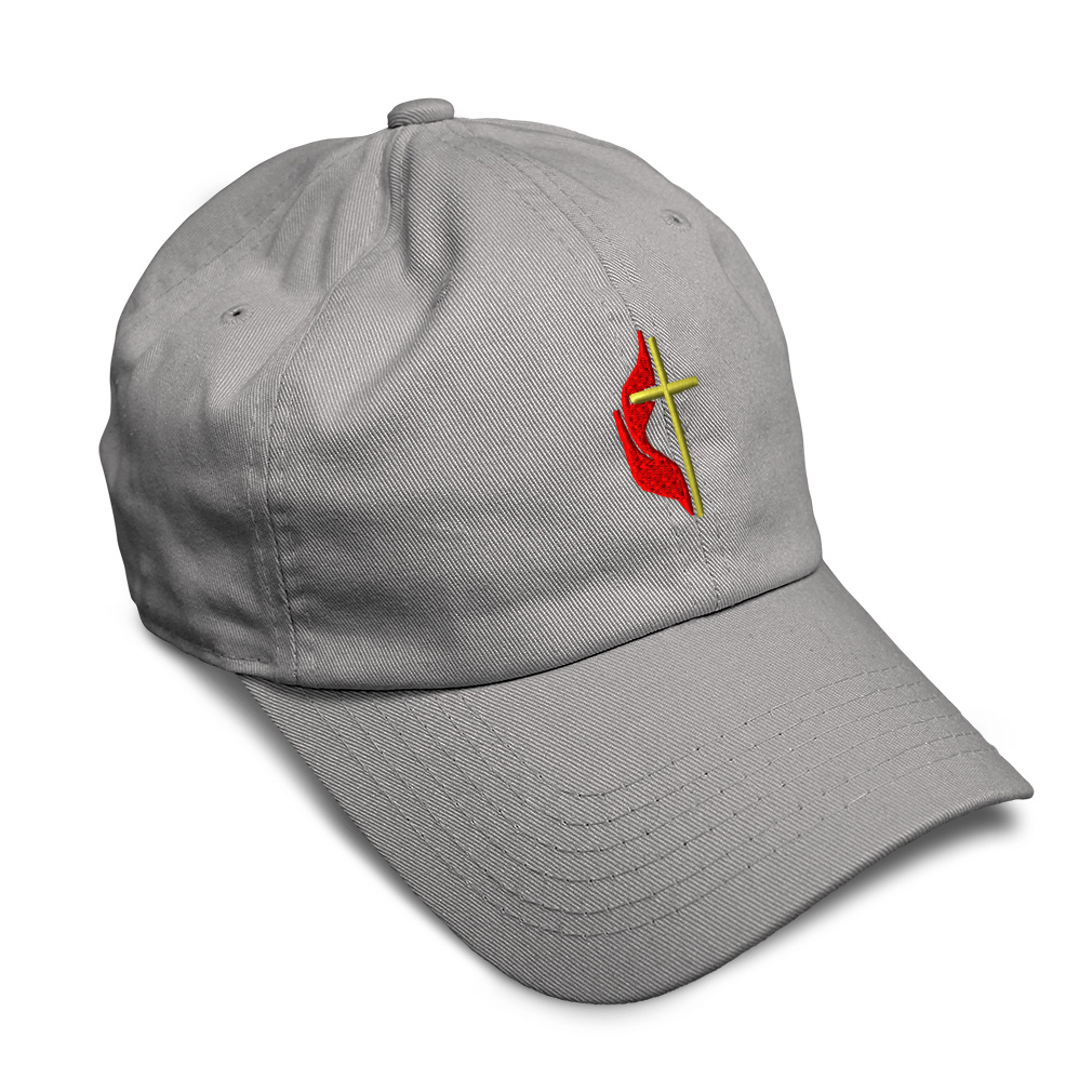 Soft Women Baseball Cap Methodist Embroidery Dad Hats for Men Buckle Closure - Picture 14 of 55