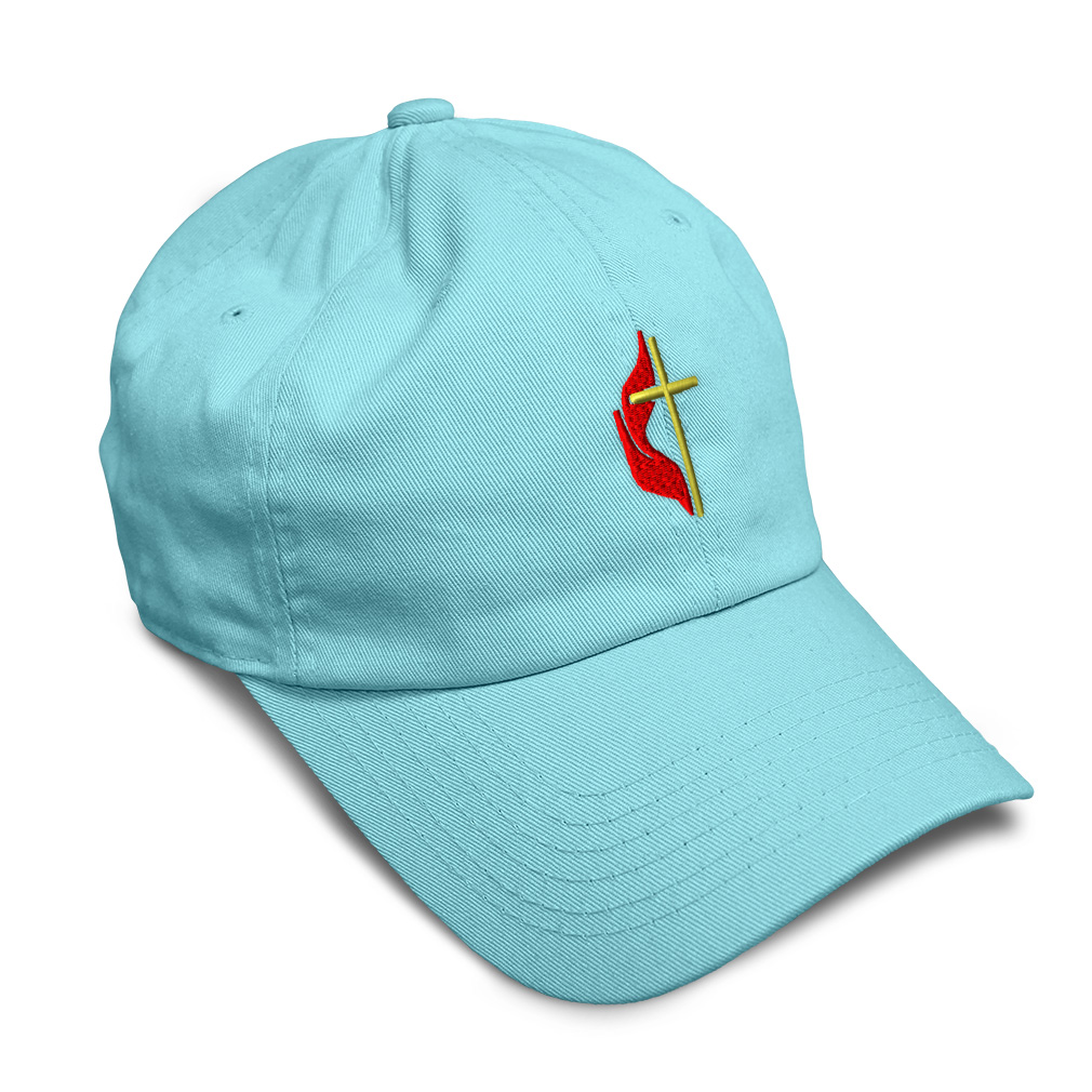 Soft Women Baseball Cap Methodist Embroidery Dad Hats for Men Buckle Closure - Picture 48 of 55