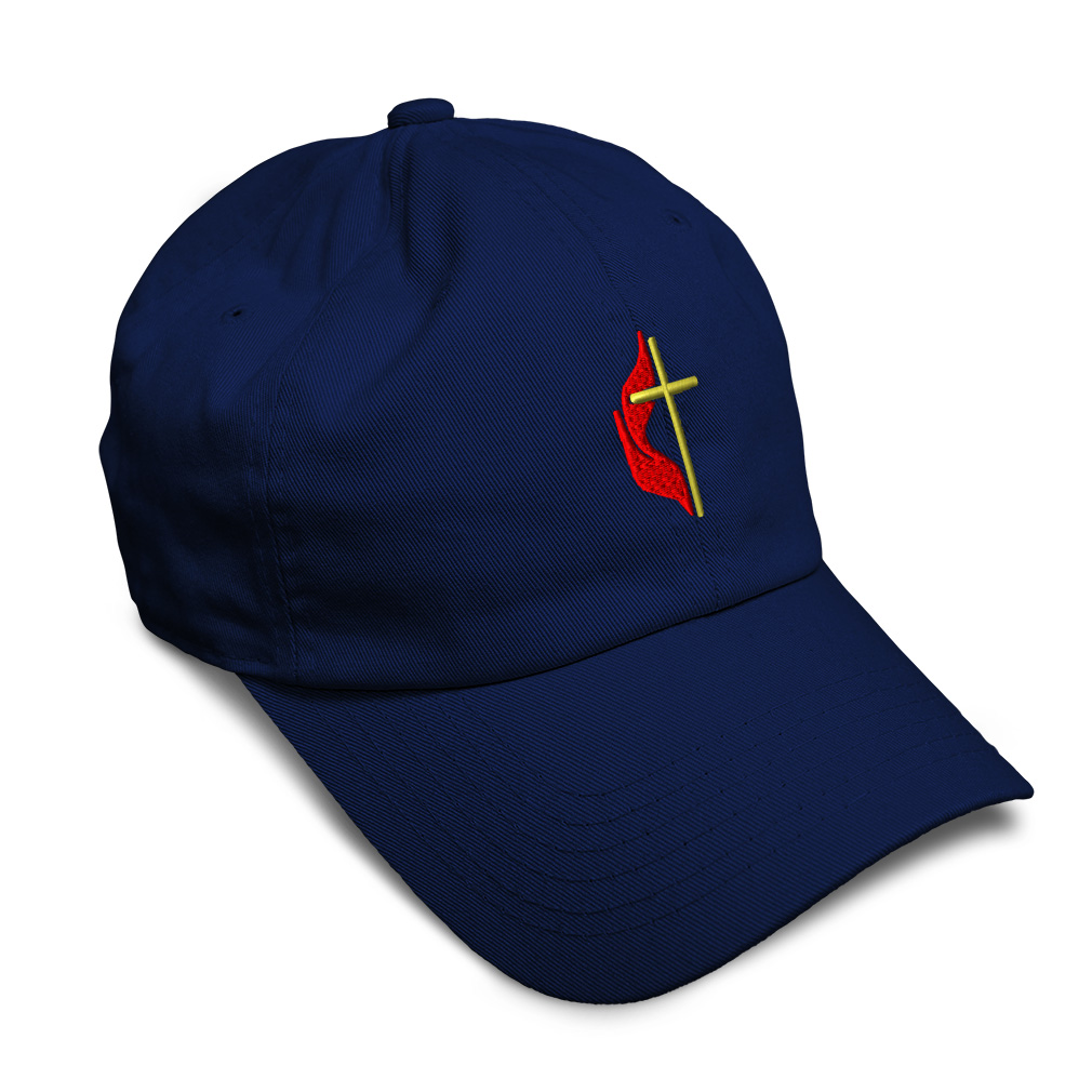 Soft Women Baseball Cap Methodist Embroidery Dad Hats for Men Buckle Closure - Picture 24 of 55