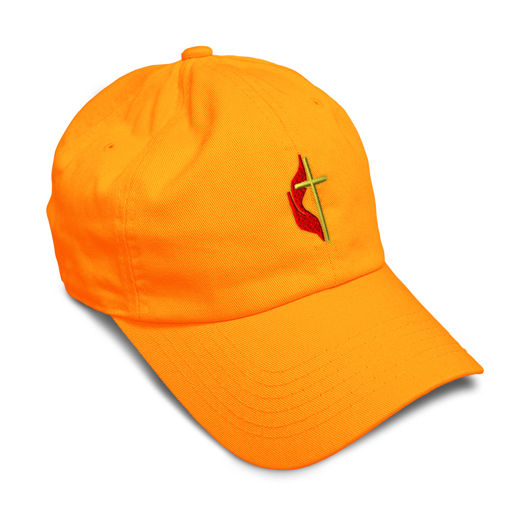 Soft Women Baseball Cap Methodist Embroidery Dad Hats for Men Buckle Closure - Picture 26 of 55