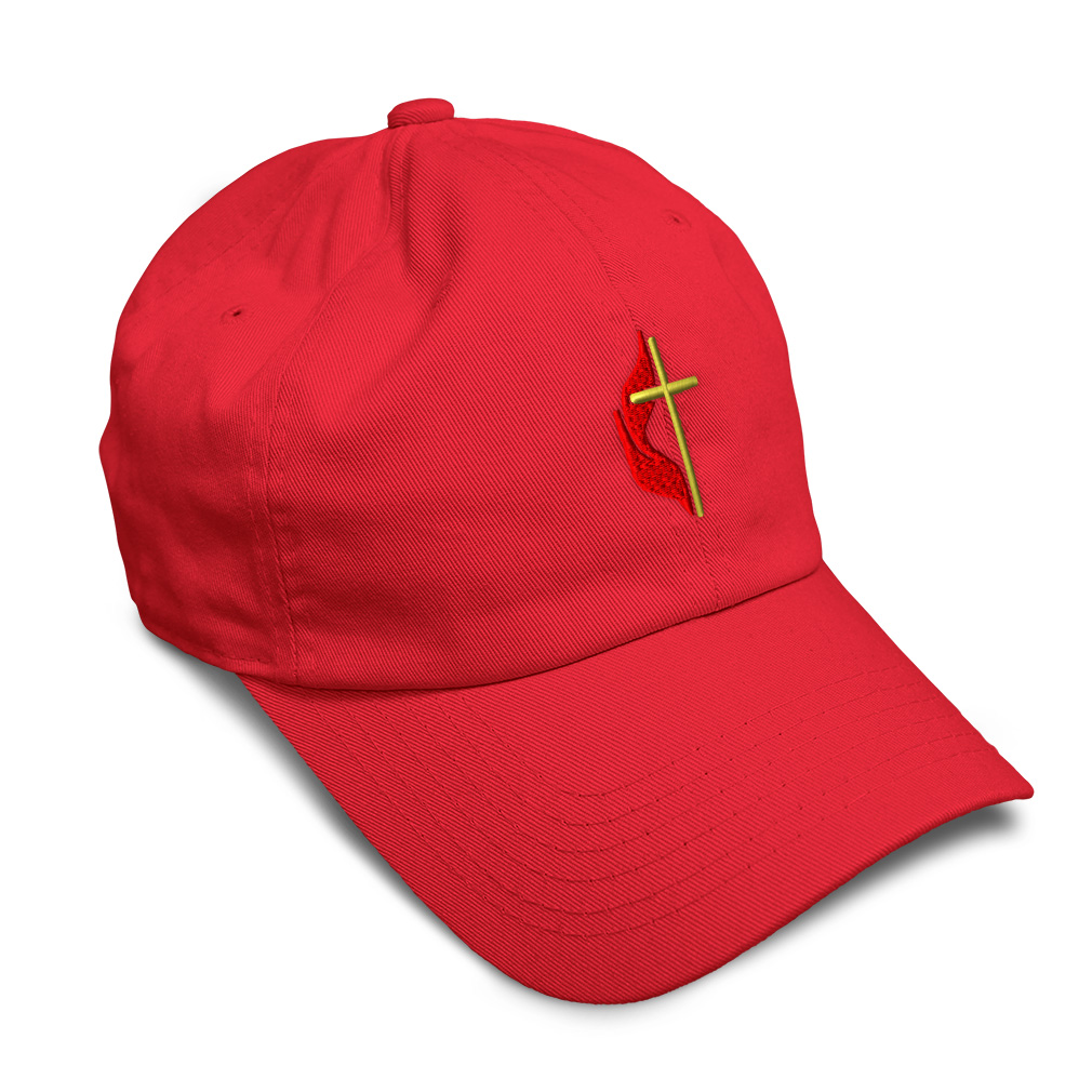 Soft Women Baseball Cap Methodist Embroidery Dad Hats for Men Buckle Closure - Picture 30 of 55