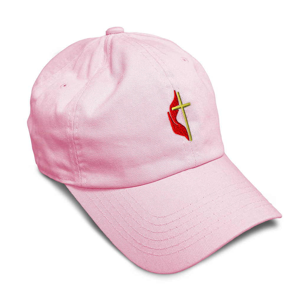 Soft Women Baseball Cap Methodist Embroidery Dad Hats for Men Buckle Closure - Picture 34 of 55
