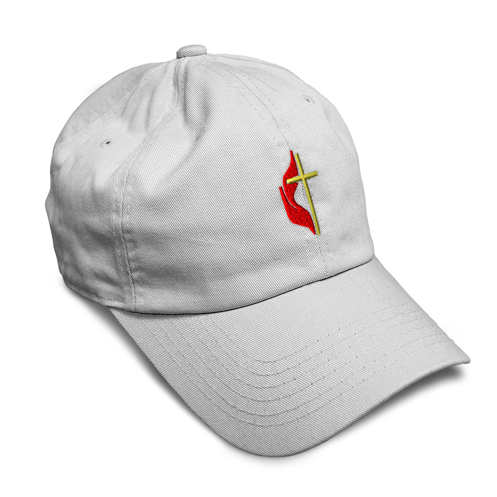 Soft Women Baseball Cap Methodist Embroidery Dad Hats for Men Buckle Closure - Picture 8 of 55