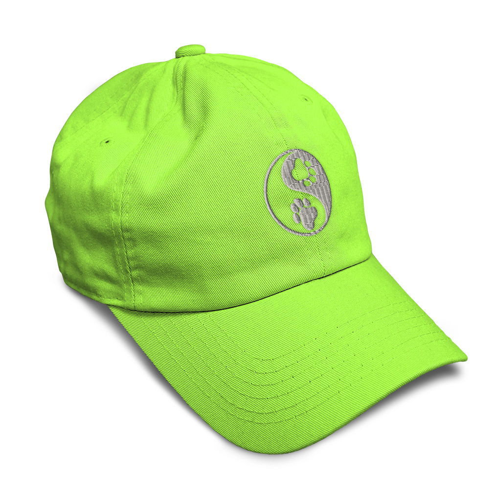 Soft Women Baseball Cap Yin Yang Dog Paw Silver Embroidery Dad Hats for Men - Picture 52 of 55