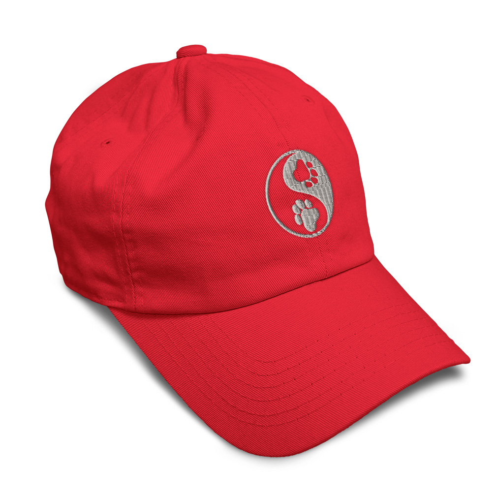 Soft Women Baseball Cap Yin Yang Dog Paw Silver Embroidery Dad Hats for Men - Picture 30 of 55