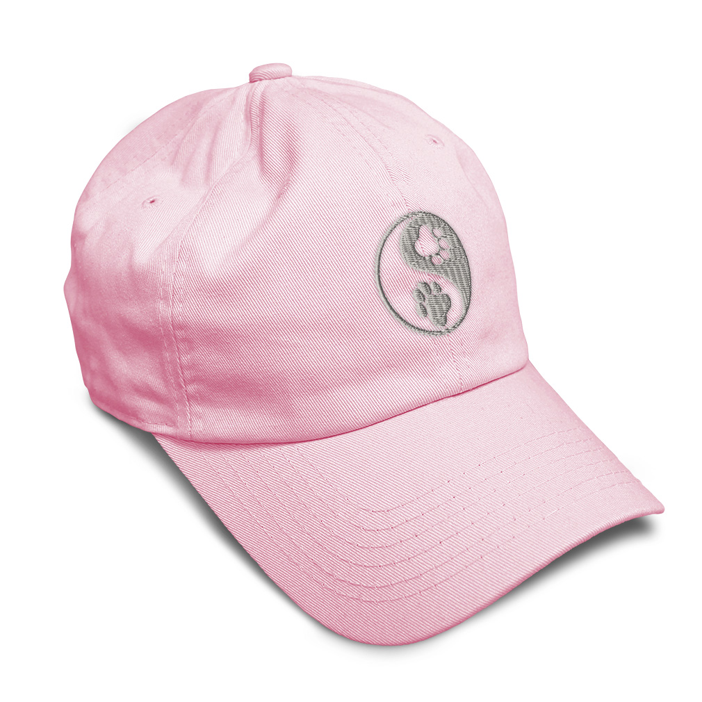 Soft Women Baseball Cap Yin Yang Dog Paw Silver Embroidery Dad Hats for Men - Picture 34 of 55