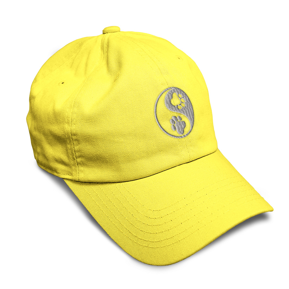 Soft Women Baseball Cap Yin Yang Dog Paw Silver Embroidery Dad Hats for Men - Picture 36 of 55