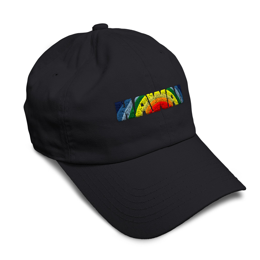 Soft Women Baseball Cap Hawaii Beach Rainbow Embroidery Dad Hats for Men - Picture 8 of 55