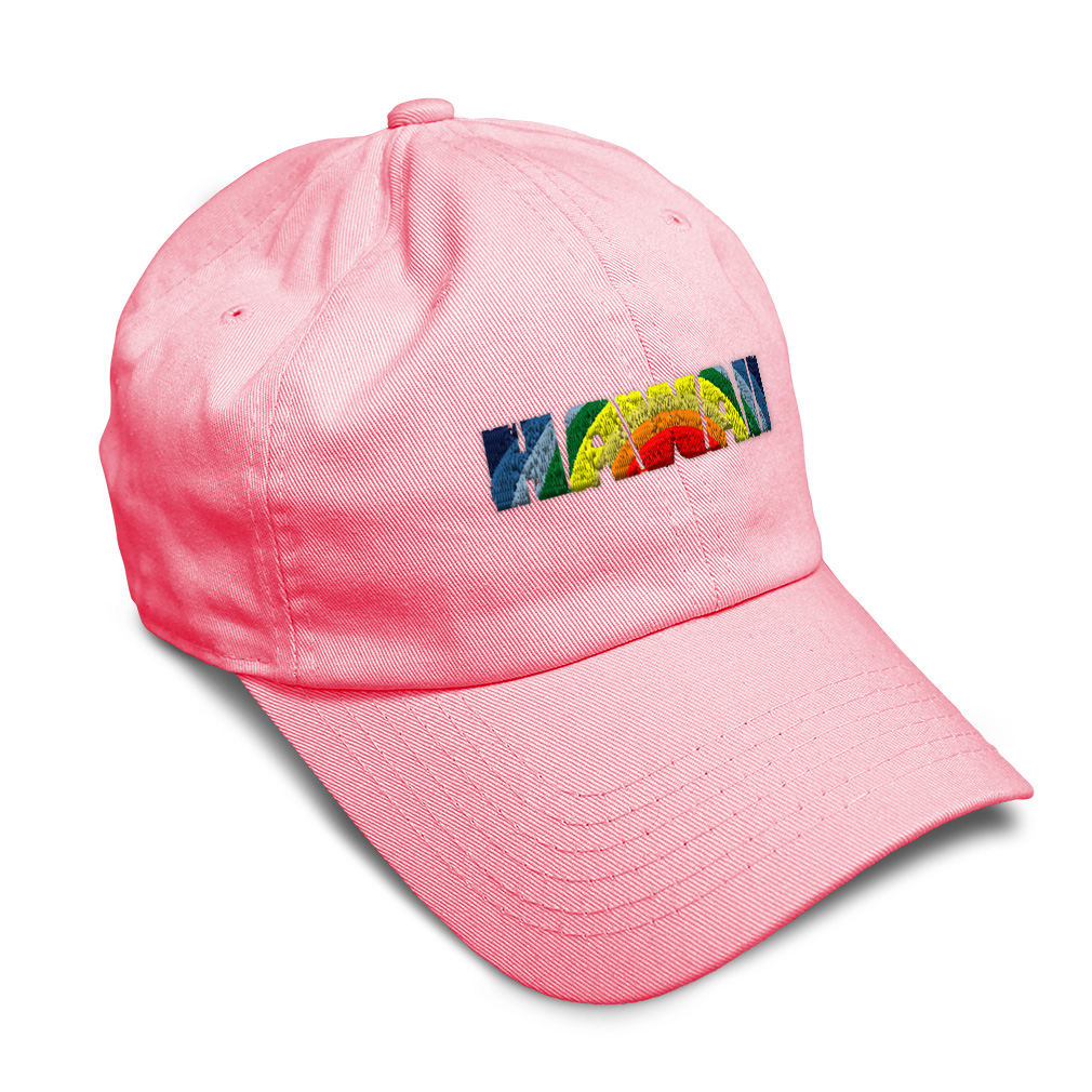 Soft Women Baseball Cap Hawaii Beach Rainbow Embroidery Dad Hats for Men - Picture 54 of 55