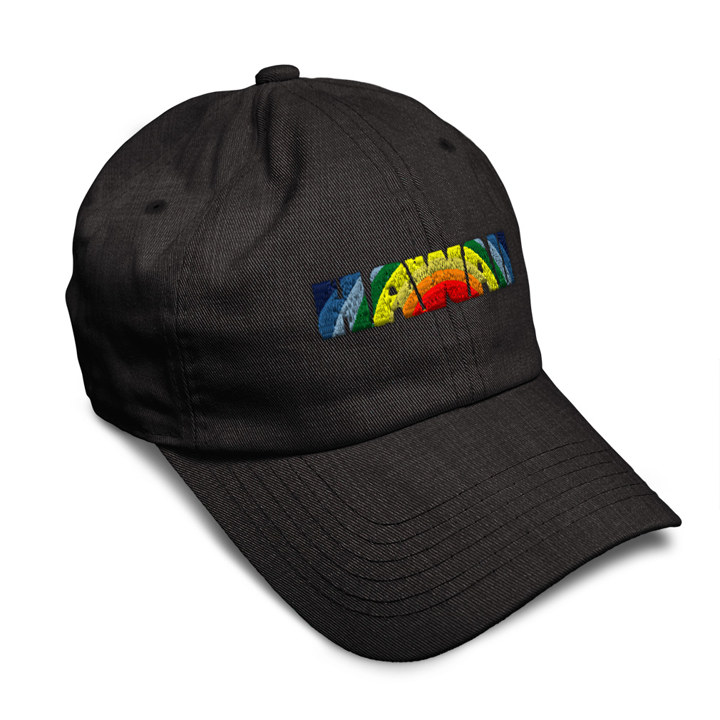 Soft Women Baseball Cap Hawaii Beach Rainbow Embroidery Dad Hats for Men - Picture 44 of 55