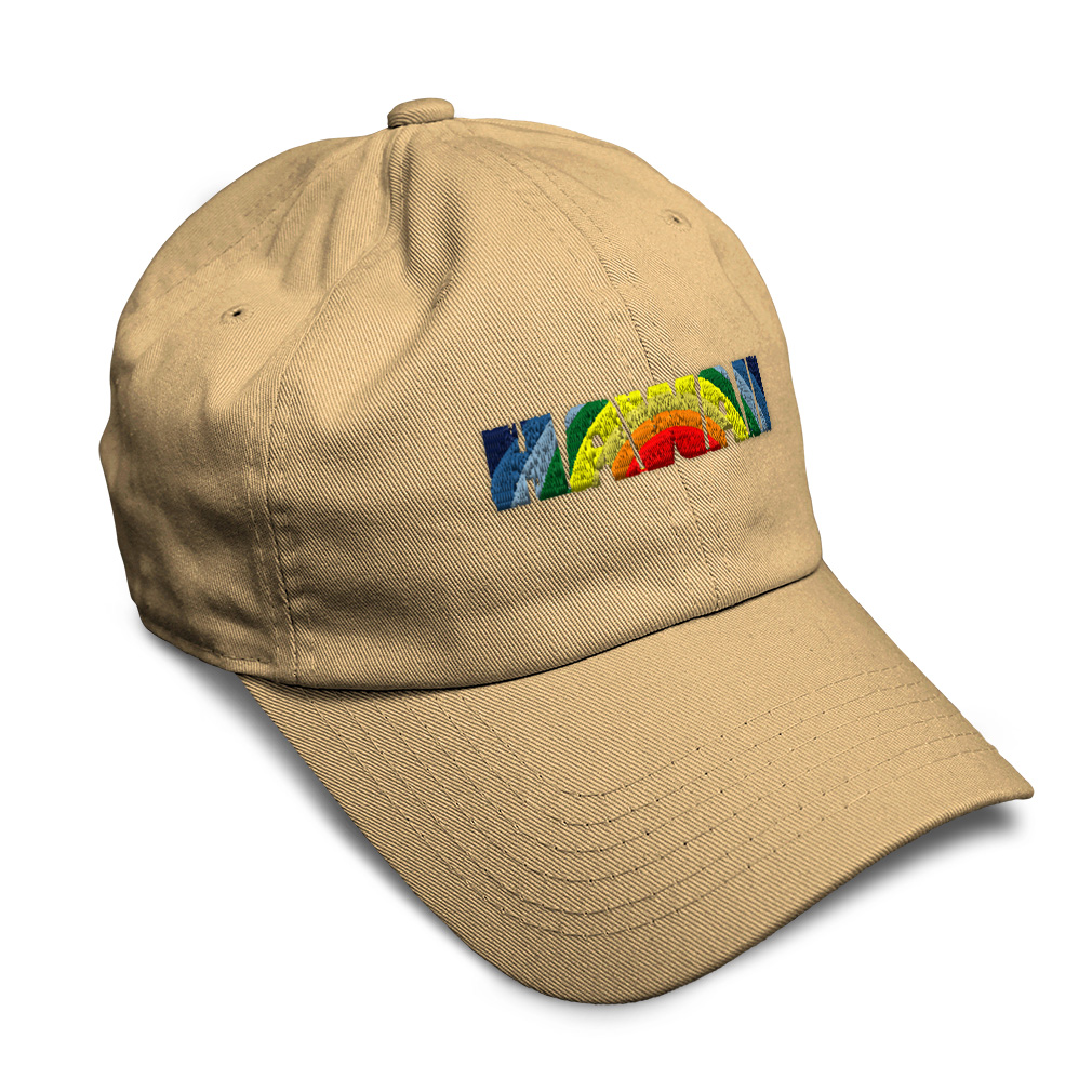 Soft Women Baseball Cap Hawaii Beach Rainbow Embroidery Dad Hats for Men - Picture 18 of 55