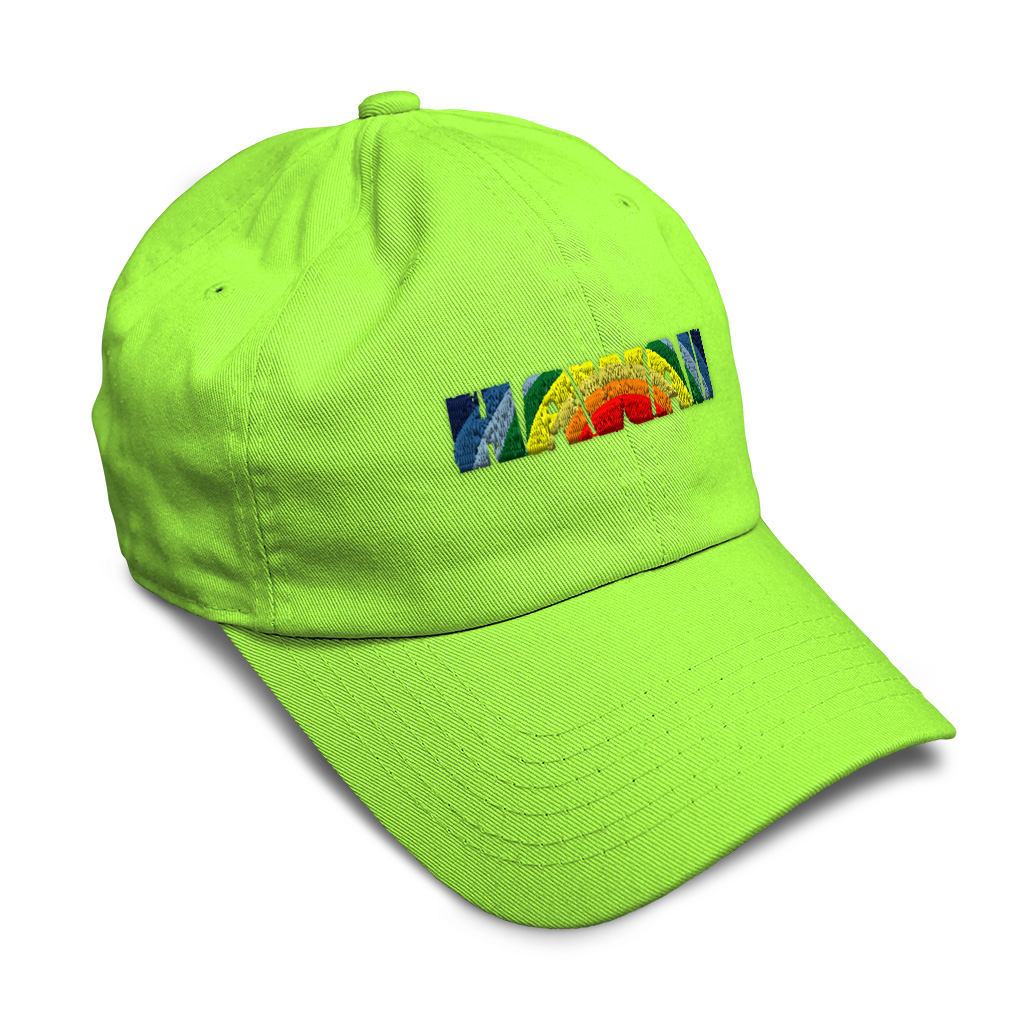 Soft Women Baseball Cap Hawaii Beach Rainbow Embroidery Dad Hats for Men - Picture 52 of 55