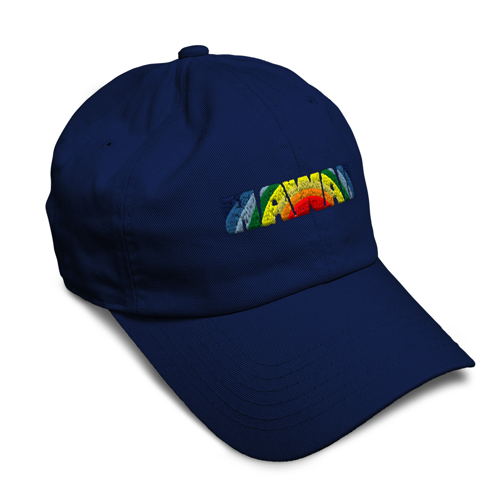 Soft Women Baseball Cap Hawaii Beach Rainbow Embroidery Dad Hats for Men - Picture 24 of 55