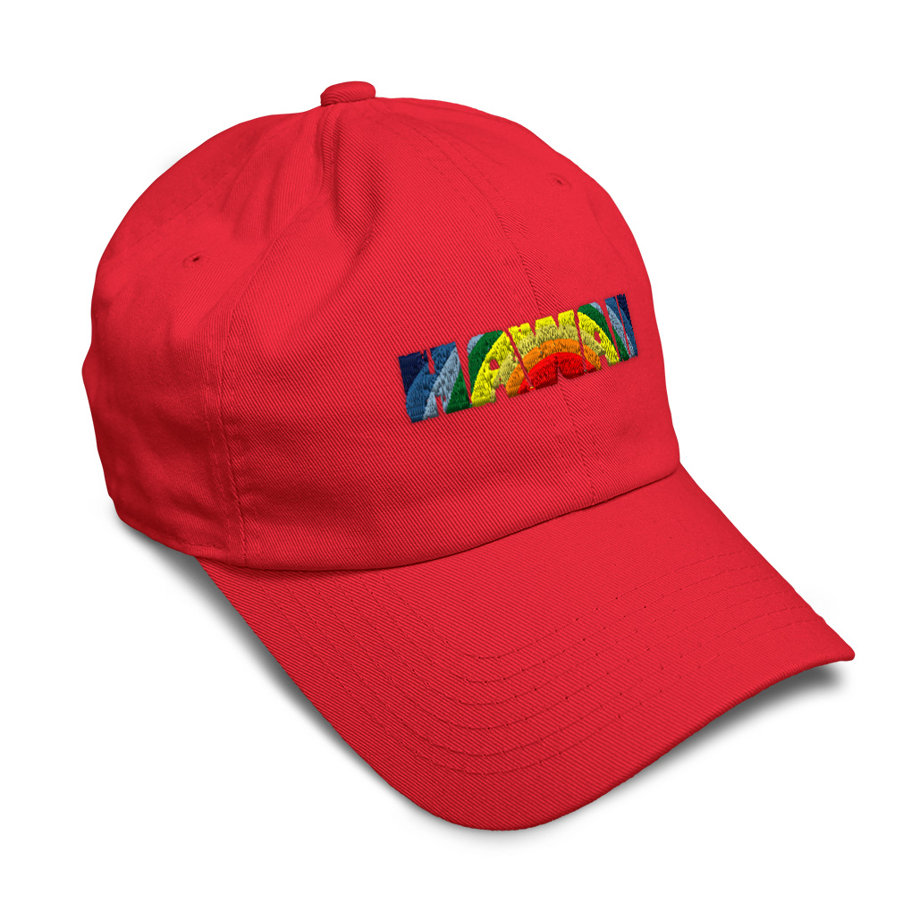 Soft Women Baseball Cap Hawaii Beach Rainbow Embroidery Dad Hats for Men - Picture 30 of 55