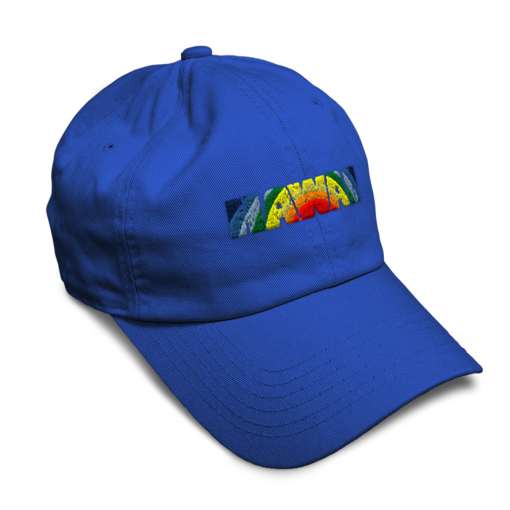 Soft Women Baseball Cap Hawaii Beach Rainbow Embroidery Dad Hats for Men - Picture 32 of 55