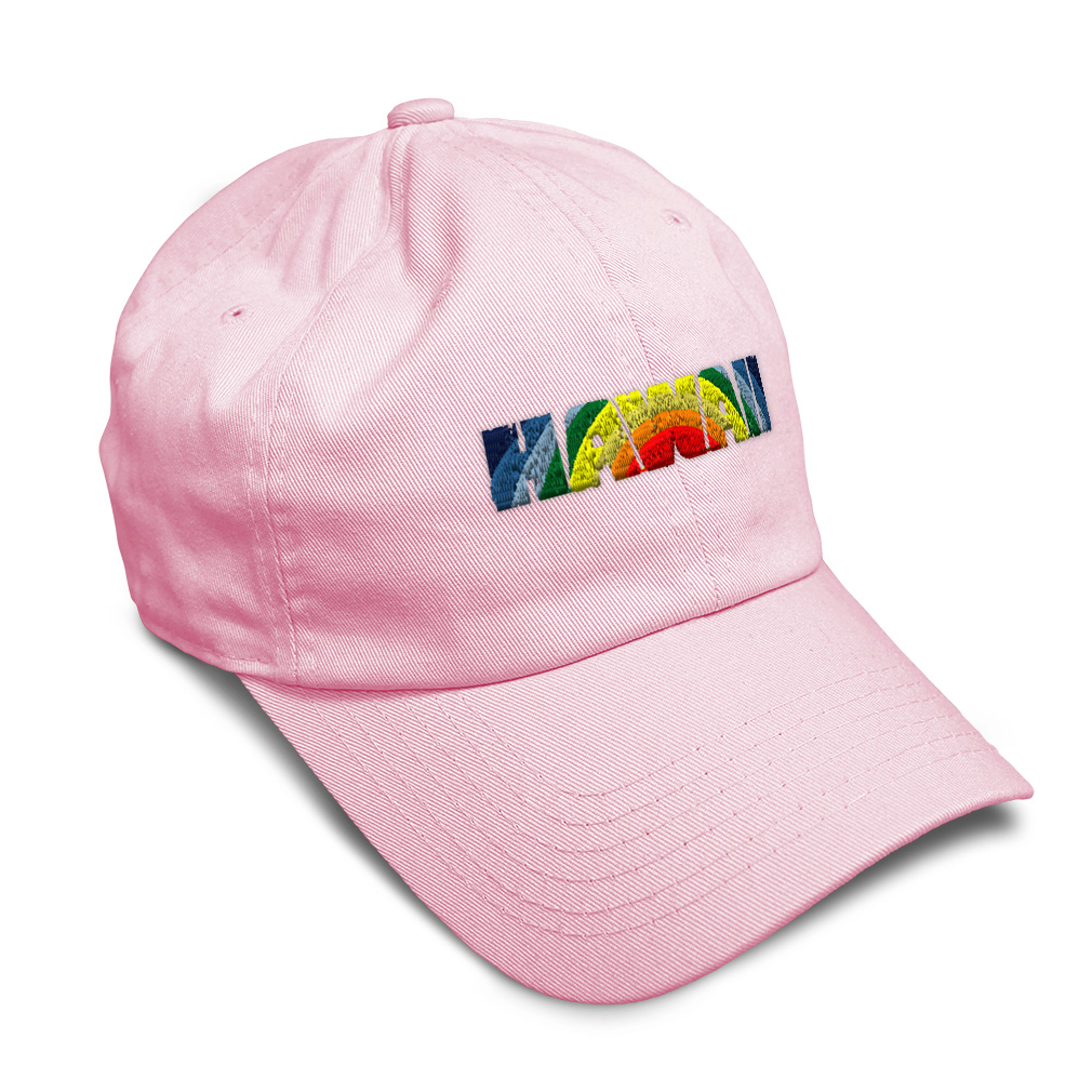 Soft Women Baseball Cap Hawaii Beach Rainbow Embroidery Dad Hats for Men - Picture 34 of 55