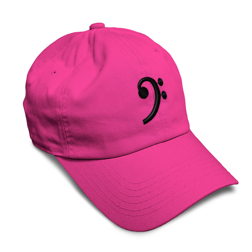 Soft Women Baseball Cap Black Bass Clef Black Embroidery Dad Hats for Men - Picture 24 of 55