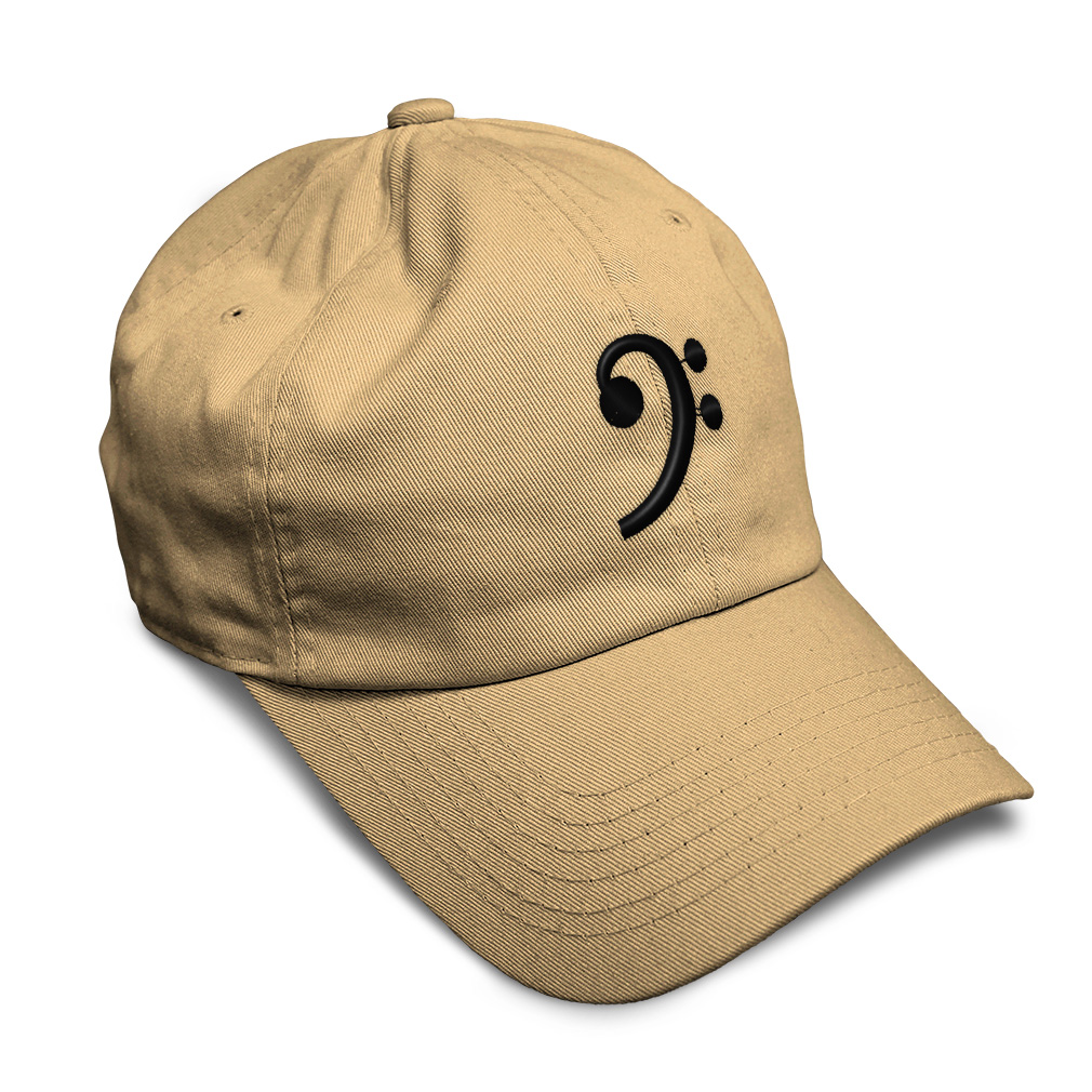 Soft Women Baseball Cap Black Bass Clef Black Embroidery Dad Hats for Men - Picture 28 of 55