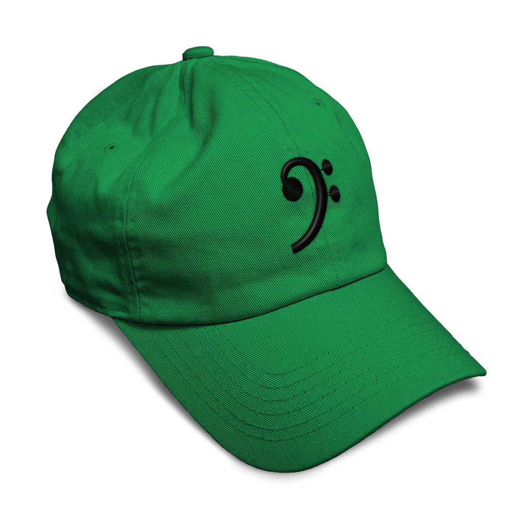 Soft Women Baseball Cap Black Bass Clef Black Embroidery Dad Hats for Men - Picture 26 of 55