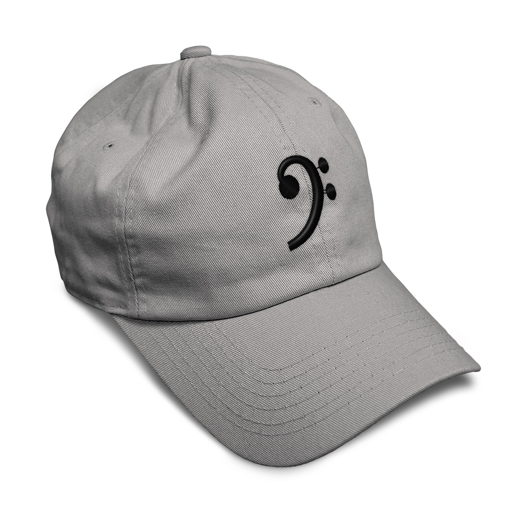 Soft Women Baseball Cap Black Bass Clef Black Embroidery Dad Hats for Men - Picture 32 of 55