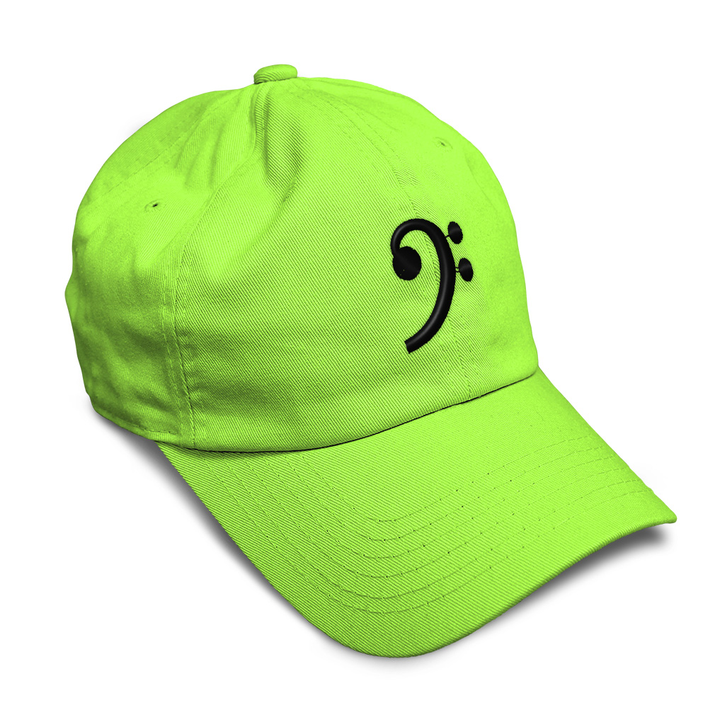 Soft Women Baseball Cap Black Bass Clef Black Embroidery Dad Hats for Men - Picture 34 of 55