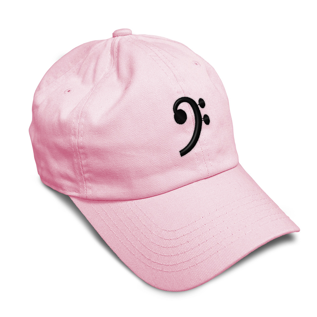 Soft Women Baseball Cap Black Bass Clef Black Embroidery Dad Hats for Men - Picture 48 of 55