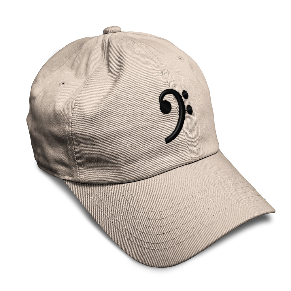 Soft Women Baseball Cap Black Bass Clef Black Embroidery Dad Hats for Men - Picture 50 of 55