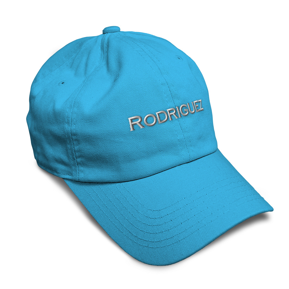 Soft Women Baseball Cap Rodriguez Last Name Spanish