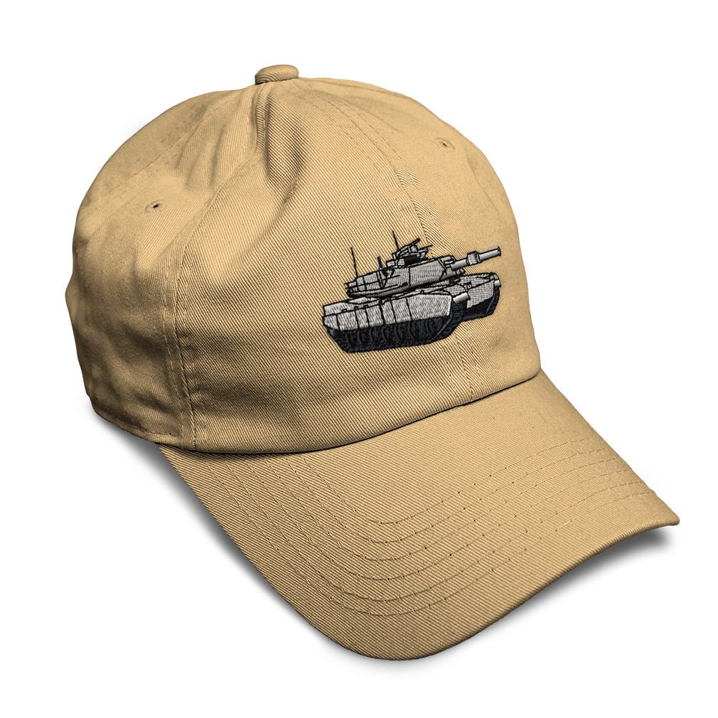 Soft Women Baseball Cap M-1 Tank Embroidery Dad Hats for Men Buckle Closure - Picture 18 of 55