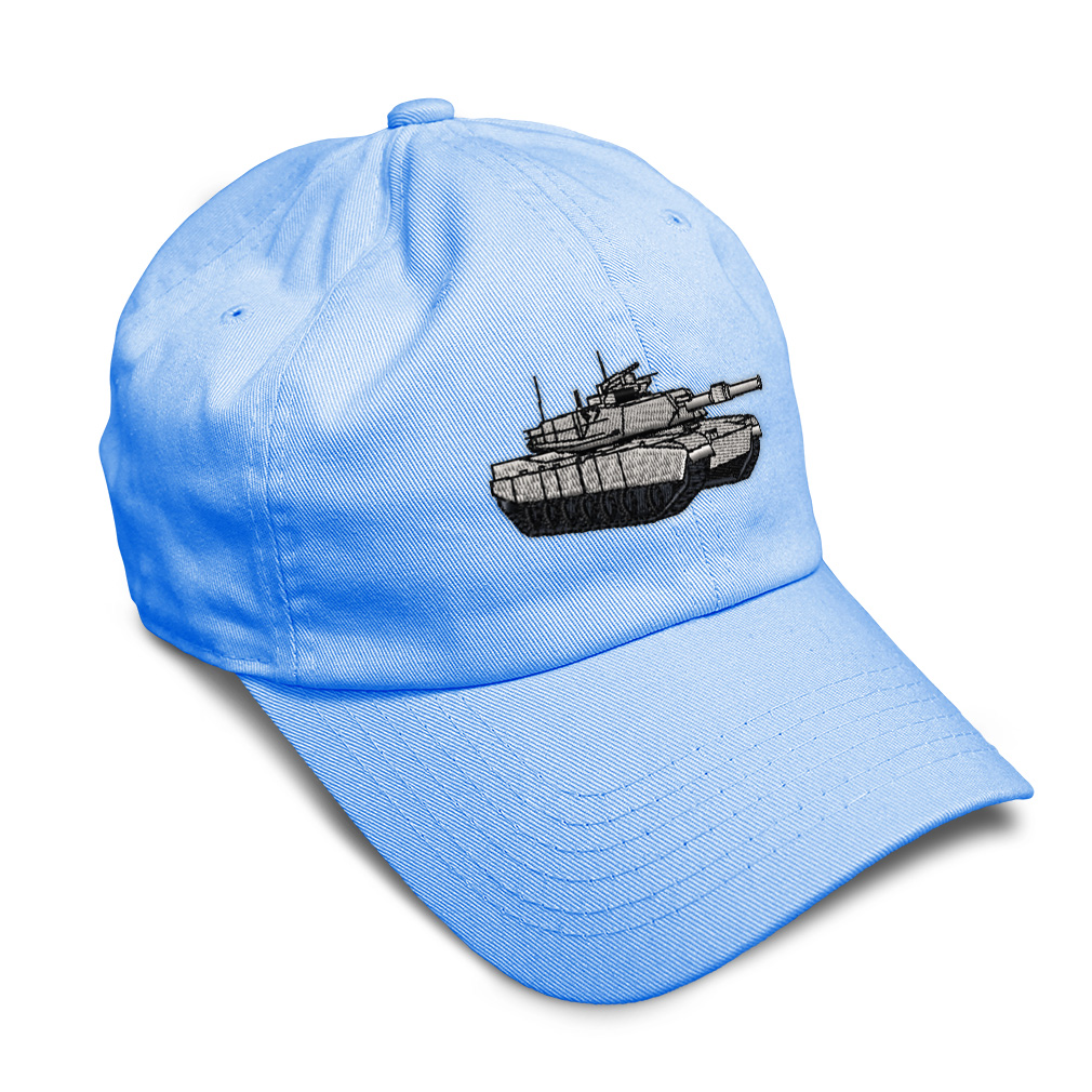 Soft Women Baseball Cap M-1 Tank Embroidery Dad Hats for Men Buckle Closure - Picture 22 of 55