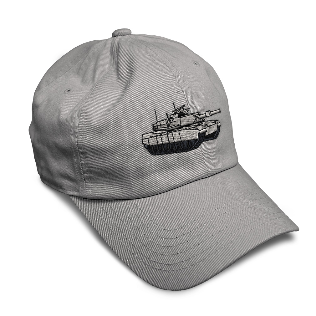 Soft Women Baseball Cap M-1 Tank Embroidery Dad Hats for Men Buckle Closure - Picture 14 of 55