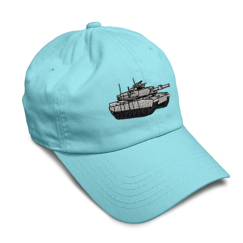 Soft Women Baseball Cap M-1 Tank Embroidery Dad Hats for Men Buckle Closure - Picture 48 of 55